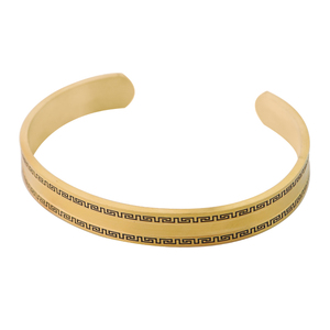 Jewelry <b>Set</b> Factory Custom Gold Plated Stainless Steel Inspirational Bracelets Cuff Open <b>Bangle</b> Engraved Adjustable <b>Bangle</b> - Product Image 5