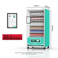Máquina expendedora eficiente de alimentos sin efectivo Gcash, máquina expendedora de aperitivos y bebidas y aperitivos con pago sin efectivo moderno
