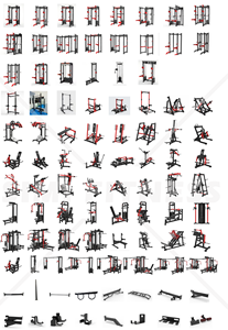<span class=keywords><strong>Attrezzatura</strong></span> Multistazione Serie SM RP, Trainer Sintetico a Quattro Stazioni, Macchina per Allenamento di Forza - Product Image 5