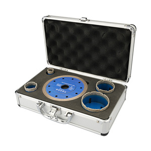 Pms 4 + 1 chân không brazed lõi khoan bit bê tông kim cương lưỡi cưa mài sàn đá cẩm thạch kim cương lỗ Saw Cutter Kit - Product Image 1