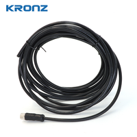 Connecteur KRONZ M8 avec assemblage de câbles de 10m Connecteur de câble en PVC à 4 broches et code femelle Connecteurs circulaires M8 droits blindés IP67