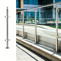 Offre Spéciale : Garde-corps de balcon moderne en acier inoxydable avec verre, résistant à la rouille