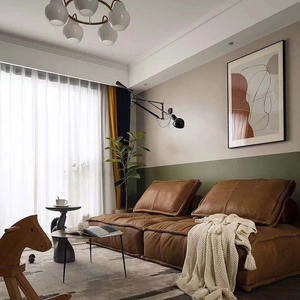 Nordic Style Modular Fabric Sofa Set <b>Square</b> Foam Filled Guest Sofa For Living Room Bedroom Balcony Small Apartment - Product Image 4