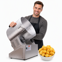 Machine à popcorn au caramel avec assaisonnement et sucre enrobé, et machine à emballer les fleurs aromatisées