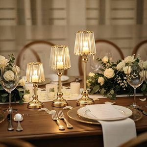 European-style Romantic Wedding Home Living Room Dining Table Hotel Props Jewelry Ornaments Model Metal <b>Candlestick</b> - Product Image 4