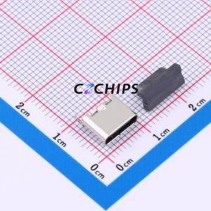 YTC-TC6-565C USB Connector SMD Connector ( Connector Type: Type-C )( Gender: Female )( Mounting Type: Vertical Mount ) - Product Image 1