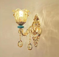 K9 lampu gantung kristal bergaya Eropa, lampu gantung kristal dupleks untuk ruang tamu, dekorasi lampu liontin Hotel lantai tinggi