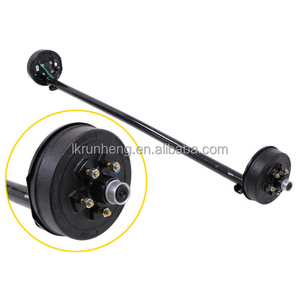 सस्पेंशन किट के साथ ब्रेक ड्रम के साथ 3500lbs ट्रेलर एक्सल ड्रॉप एक्सल - Product Image 2