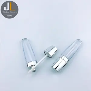 High Quality Flat Lip Gloss Wand Tubes Lip Balm Container Clear 7.5ML Lipgloss Empty Tubes Custom Logo