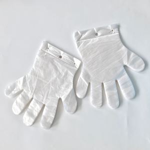 Voedsel Veiligheid Beschermende Transparante Composteerbare Wegwerp Pe Handschoenen Schoonmaken Hdpe Handschoenen Plastic Polyethyleen Handschoenen - Product Image 6