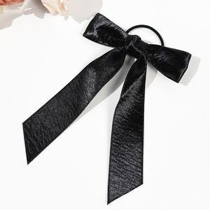 ชุดโบว์ติดผม SASA Festive - สีเงินประกาย, สีชมพูอ่อน และสีดำคลาสสิก ผ้าซาตินแบบรัดผม คลิปหนีบผมแบบสั่งทำพิเศษ - Product Image 5