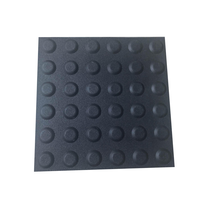 Dalles de pavage tactiles en PVC et caoutchouc 300*300mm 250*250mm, bande indicatrice tactile antidérapante en TPU auto-adhésive