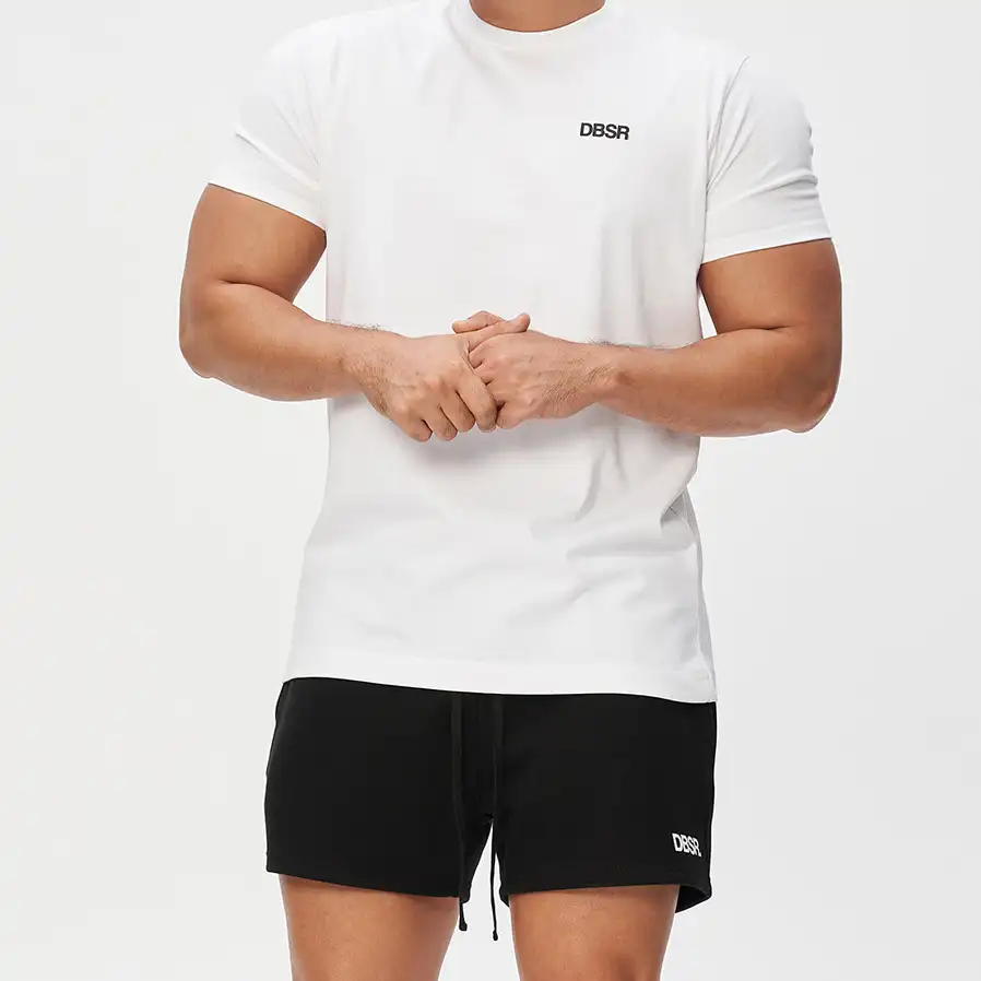 Maglietta da palestra per uomo Bodybuilding Top allenamento uomo maglietta Slim Fit girocollo manica corta t-shirt completamente sublimata