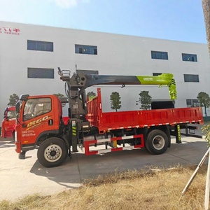 משאית מנוף מותקנת על משאית ג'יפאנג הו, קבינה חד-שורתית, 4x2, מנוע יוצ'אי 220 כוחות סוס, משאית ידנית מכנית 8 טון - Product Image 4