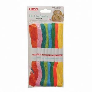 Filo da Ricamo Ilan 30s/2*6 Multicolore per Punto Croce e Lavori Artigianali - Product Image 1