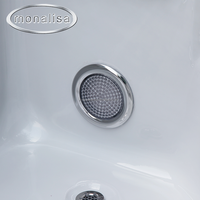 Monalisa, spa de nage extérieur en acrylique de 8,8 mètres de long, spa de massage moderne, piscine de massage aquatique, baignoire de massage, tablier, 3HP