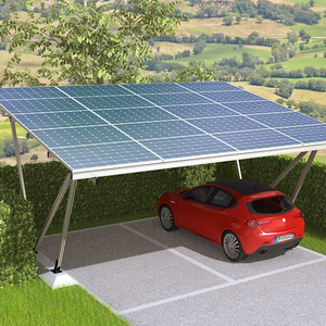 Abri solaire résidentiel moderne en acier et aluminium de haute qualité avec logo personnalisé, résistant aux vents de 60 m/s et aux charges de neige de 3 KN/m² - Product Image 2