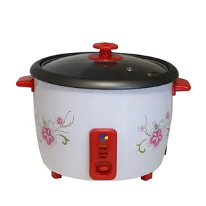 Cheap drum type red kitchen stainless steel mini pot china trade manufacturer drum rice cooker