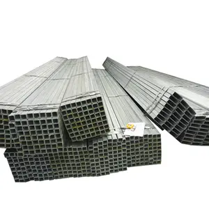 low price Pregalvanized steel square tube hot dipped galvanized rectangle steel pipe welded black steel pipe