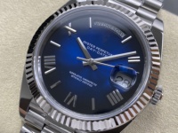 Montre de qualité supérieure, étanche, mécanique, 228-236, 40 mm, ARF Factory, acier 904L, mouvement VR3255, cadran bleu avec date, montre présidentielle
