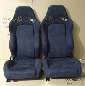 Sedile Sportivo da Corsa JBR1052 Regolabile in Pelle Scamosciata Nera con Cuciture Rosse - Product Image 3