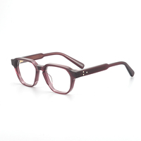 Étui à lunettes durable en acétate japonais de haute qualité, octogonal, à monture intégrale, à pois, unisexe, pour adultes, avec protection anti-lumière bleue et verres en diamant pour ordinateur