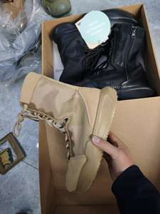 รองเท้าบูทผู้ชายคุณภาพพรีเมียมสำหรับการรบแบบยุทธวิธี กันน้ำ ทนทาน เหมาะสำหรับกิจกรรมกลางแจ้ง รองรับข้อเท้า - Product Image 6