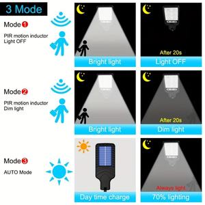 Lámpara Solar de Pared para Exteriores de 2200W con Sensor, Control Remoto, Inducción de Movimiento, Impermeable, LED, para Jardín (1 Unidad) - Product Image 3