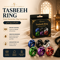 Bague Tasbih 2026 : Nouveauté, Cadeau Idéal pour Musulmans – Tasbih Intelligent de Comptage, Chapelet Électronique Zikr Tasbeeh