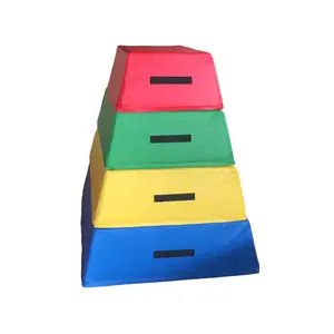 High-quality Gymnastics Training Equipment Trapezoidal Four-layer Soft Jumping Box