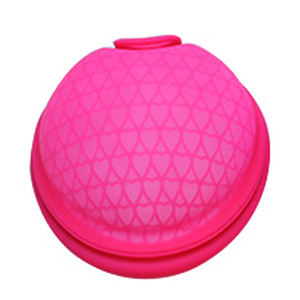 Disque menstruel réutilisable en silicone de grande taille, nouveau style, violet - Product Image 1