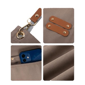 Tablier de travail promotionnel Ranguo, résistant à l'huile, avec logo personnalisé, en toile poly-coton durable, réglable, avec poches, pour restaurant - Product Image 5