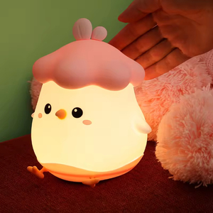 <span class=keywords><strong>Lampe</strong></span> <span class=keywords><strong>de</strong></span> bureau à LED à intensité variable en silicone mignon avec chargement USB, idéale pour la chambre d'enfant, la nurserie, l'étude, la décoration et l'éclairage d'ambiance - Product Image 6
