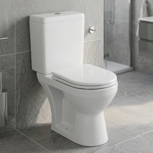Premium Two Piece White Designer WC Concealed Tank Dual Flush Toilet P Trap Hotel Villa Bathrooms S Trap Water Closet - Product Image 4