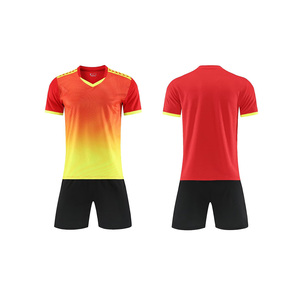 Erkek Yazlık Dış Mekan Futbol Formaları Futbol Takımları Nefes Alabilen Hızlı Kuruyan %100 Polyester Futbol Tişörtleri Degrade Renkli Kısa Kollu - Product Image 6