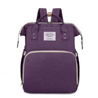 Sac de rangement portable moderne de haute qualité avec fermeture éclair, sac à dos à langer suspendu pour maman, couleur personnalisée tendance pour USB