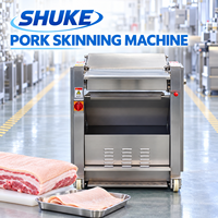 Machine à retirer la peau de porc et trancheuse à viande fraîche pour boucheries