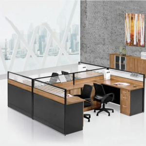 Cloison classique postes de travail mélamine moderne Table de bureau personnel meubles de bureau poste de travail modulaire bureau Table cubique - Product Image 4