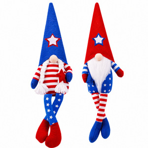 Gnomos Patrióticos para el 4 de Julio, Decoraciones para el Día de <span class=keywords><strong>la</strong></span> Independencia y el Día de los Caídos, Muñeco de Peluche sin Rostro con Bandera Americana, Decoración para el Hogar - Product Image 5