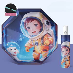 Trẻ Em Trẻ Em Parasol Ô Tự Động UV Bảo Vệ Khuyến Mại 3 Gấp Ô Cho Mưa Tùy Chỉnh Ô Với Logo - Product Image 1