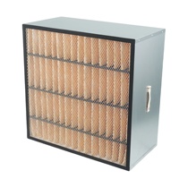 FRESH Élément filtrant d'air pour boîtier, à haute capacité de poussière, avec cadre en aluminium et maille métallique laminée non-tissée, pour poussière grossière de 5 µm