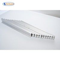 Rails de table à manger extensibles en alliage d'aluminium en gros, mécanisme de glissière pliable multi-sections