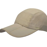 Casquette de sport 5 panneaux UPF50+ protection solaire unisexe, imperméable, séchage rapide, en polyester, réglable, avec logo personnalisé, pour activités de plein air, décontractée, visière pare-soleil