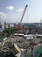 Grue sur chenilles Sany SCC6000A 600t à forte capacité de levage à haut rendement pour les projets de construction