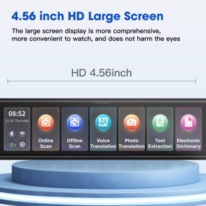 Black Friday Deal Professional 134 Idioma Pluma de traducción de voz en línea Pantalla IPS de 4,25 pulgadas para comunicación global Android - Product Image 3
