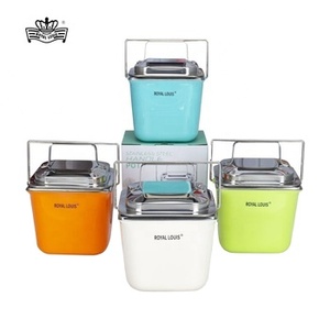 Wadah penghangat makanan Stainless steel, panci masak termal serbaguna dengan pegangan - Product Image 1