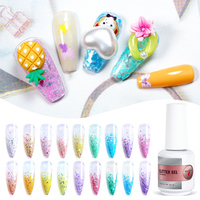 MissGel Disco Paillettes Réfléchissantes Couleur Vegan Vente en Gros Fournitures pour Ongles Marque Privée Personnalisée Paillettes Réfléchissantes UV Vernis à Ongles Gel