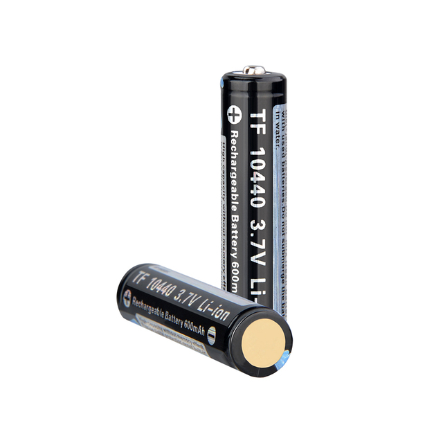 Trustfire 10440 Rechargeable 350mAh Lithium Battery with PCB for Camera Capacity in Stock