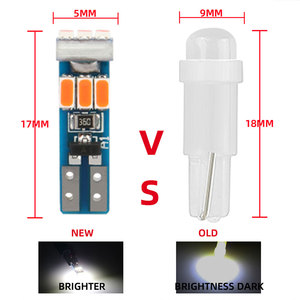 T5 <span class=keywords><strong>LED</strong></span> <span class=keywords><strong>Wedge</strong></span> 3014 cụ đèn xe Bảng điều khiển đo chỉ số bóng đèn w3w cơ sở - Product Image 3