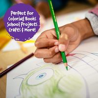 Ensemble de crayons de couleur Bview, crayons de coloriage pré-affûtés pour enfants et adultes, 12 couleurs de dessin pour étudiants 18/24/36 couleurs